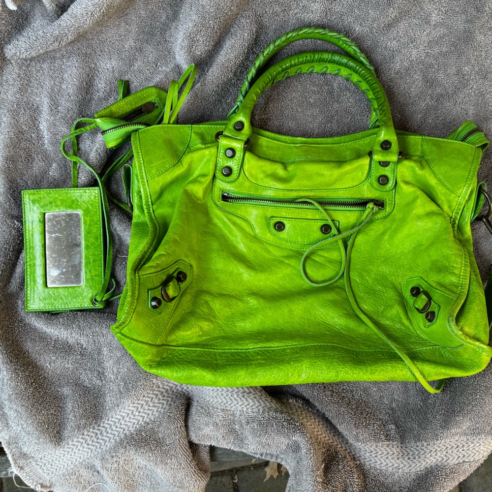 2005 Balenciaga Apple Green City